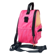 Bolsa Mini Mochila de Costas em Nylon LULUCA LU2958 Rosa - Arrivata