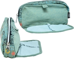 Kit Mochila e Estojo Jeans REBECCA BONBON RB3200 Esverdeado - Arrivata