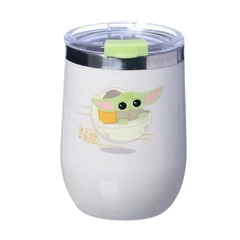 Copo Space em Inox Parede Dupla 400ML BABY YODA ZC