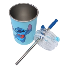 Copo Inox Canudo e Tampa 300ML STITCH DISNEY - Zona Criativa - loja online