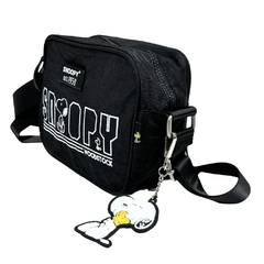 Bolsa Transversal SNOOPY Colors em Nylon SP2378PT Preto - comprar online