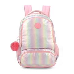 Mochila de Costas Oficial BARBIE Metalizado Rosa MS46831 - comprar online