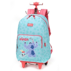 Kit Mochila Rodinhas Oficial STITCH DISNEY - Luxcel Turquesa - comprar online