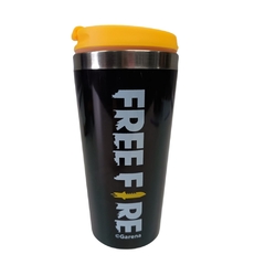 Copo Viagem Inox com tampa 450ml Original FREE FIRE BOOYAH - comprar online