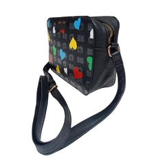 Bolsa Transversal BETTY BOOP Semax BP2901 Preto e Colorido - comprar online