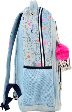 Kit Mochila e Estojo Jeans REBECCA BONBON RB3200 Azul Claro na internet