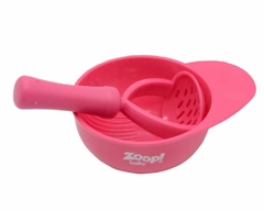 KIT BOWL E AMASSADOR DE PAPINHAS ROSA ZOOP BABY - ZOOP TOYS - Arrivata