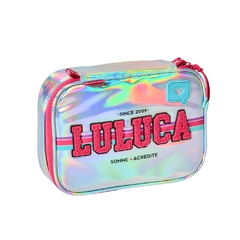 Kit Mochila de Rodinhas Holográfica OFICIAL LULUCA LU24015KT - loja online