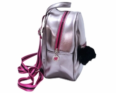 MINI MOCHILA PANDINHAS GRAFITE COM POMPOM OFICIAL LULUCA - comprar online