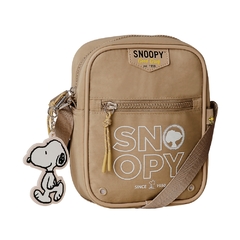 Bolsa Transversal SNOOPY Colors em Nylon SP2850TA Taupe