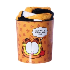 Kit Manta + Balde Pipoca GARFIELD - Zona Criativa - comprar online