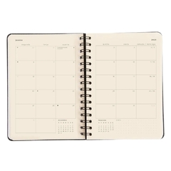 Agenda Planner Wire-o 2025 Pólen Diária A5 AROMAS AZUL - loja online