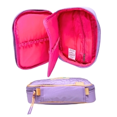 Kit Mochila Rodinhas em Nylon OFICIAL LULUCA LU24077 Lilás - comprar online