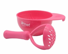 KIT BOWL E AMASSADOR DE PAPINHAS ROSA ZOOP BABY - ZOOP TOYS - comprar online