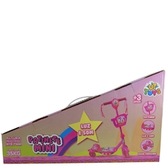 Patinete infantil 3 rodas Musical com luzes Rosa Zoop Toys - comprar online