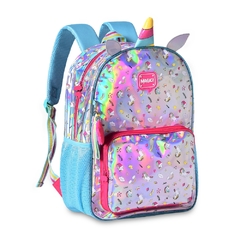 Mochila de Costas Holográfica HAPPY UNICÓRNIO CLIO HL23118J