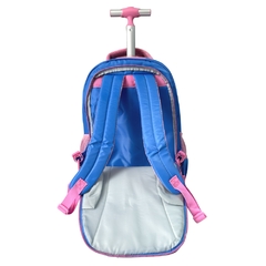 Kit Mochila de Rodinhas em Nylon OFICIAL LULUCA LU2445 azul - loja online