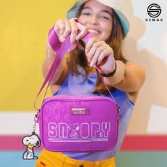 Imagem do Bolsa Transversal SNOOPY Colors em Nylon SP2378LL Lilás