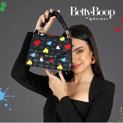 Bolsa Mini baú BETTY BOOP Semax BP2902 Preto e Colorido na internet