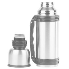 Garrafa Termica Inox Parede Dupla Prata 1l - Mokha