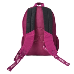 Kit Mochila de Costas e Estojo Oficial LULUCA Preto com Rosa - Arrivata