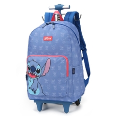 Kit Mochila de Rodinhas Oficial STITCH DISNEY - Luxcel Azul - comprar online