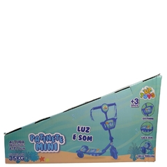 Patinete infantil 3 rodas Musical com luzes Azul Zoop Toys - comprar online