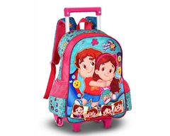 KIT MOCHILA DE RODINHAS OFICIAL MARIA CLARA E JP - ROSA - comprar online