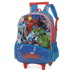 Kit Mochila Rodinhas AVENGERS VINGADORES Luxcel Azul - comprar online