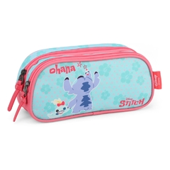 Estojo Duplo Oficial STITCH DISNEY - Luxcel Turquesa