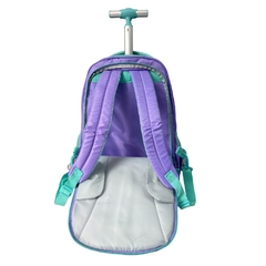 Kit Mochila de Rodinhas em Nylon OFICIAL LULUCA LU2445 lilás - Arrivata