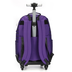 Mochila Rodinhas Oficial WANDINHA ADDAMS Luxcel MC47264 roxo - loja online