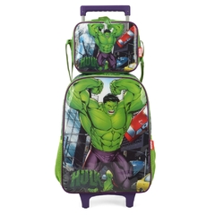 Kit Mochila Rodinhas Oficial MARVEL AVENGERS HULK - Luxcel - comprar online