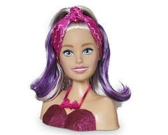 BARBIE BUSTO STYLING FACES COM MAQUIAGEM E ACESSÓRIOS MATTEL - Arrivata