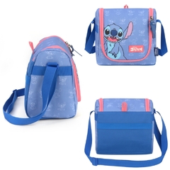 Imagem do Kit Mochila de Rodinhas Oficial STITCH DISNEY - Luxcel Azul