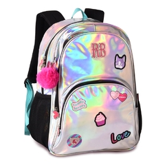 Mochila de Costas Holográfica REBECCA BONBON 17,5" RB2485