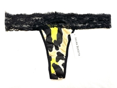 Tanga cintura puntilla print lima