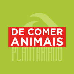 Adesivo (Pare) de comer animais para ativismo em Vinil