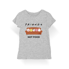 Camiseta Baby Look Friends Not Food - comprar online