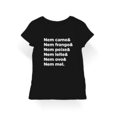 Camiseta Baby Look Nem Carne na internet