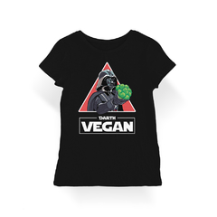 Camiseta Baby Look Darth Vegan na internet