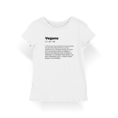 Camiseta Baby Look Vegano Significado