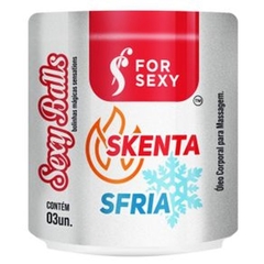 Bolinha Funcional Sexy Balls Skenta Sfria com 3 Unidades For Sxy