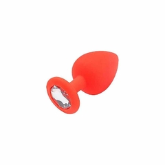 Plug Anal Redondo Em Silicone Com Pedra Sexy Import - comprar online