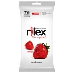 Preservativo Lubrificado com Aroma de Morango 6 Unidades Rilex