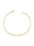 PULSEIRA LISA MINI ELOS FOLHEADA OURO 18K