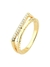 ANEL DUPLO FIO CRAVEJADO FOLHEADO OURO 18K