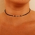 CHOKER OLHO GREGO CRISTAL NATURAL | FECHO EM PRATA 925