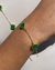 PULSEIRA TREVO VERDE FOLHEADA OURO 18K - comprar online