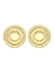 BRINCO CIRCULAR ESPIRAL FOLHEADO OURO 18K